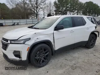 2023 Chevrolet Traverse LS with VIN 1GNERFKW5PJ169443, listed as a Copart auction lot 85680314 with 87,070 mi miles and Salvage Title. Bid and sale history available at carsss.com. Image 1.