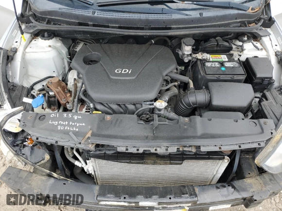 2012 Hyundai Accent SE with VIN KMHCU5AE7CU054509, listed as a Copart auction lot 57726645 with 93,631 mi miles and Salvage title. Bid and sale history available at DreamBid. Image 11.