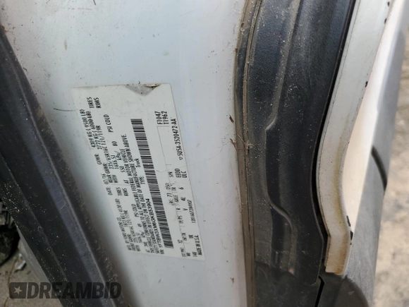 2016 Ford Transit Cargo with VIN 1FTBW3XM6GKB53904, listed as a Copart auction lot 72575404 with Not Provided miles and Salvage Title. Bid and sale history available at DreamBid. Image 13.
