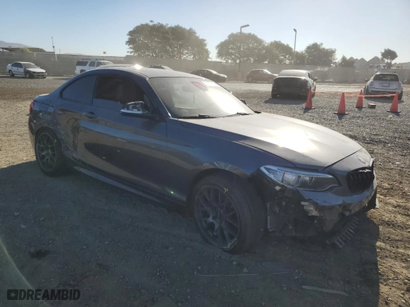 2017 BMW 2 Series M240i with VIN WBA2G1C30HV638986, listed as a Copart auction lot 79770604 with 0 mi miles and Salvage Title. Bid and sale history available at carsss.com. Image 4.