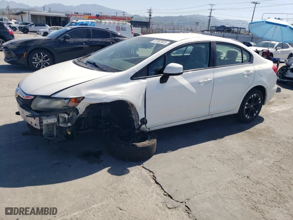 2012 Honda Civic Sdn LX with VIN 19XFB2F56CE391105, listed as a Copart auction lot 52382925 with 96,085 mi miles and Salvage Title. Bid and sale history available at carsss.com. Image 1.