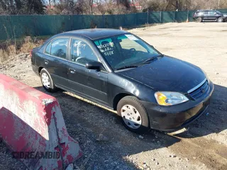 2002 Honda Civic LX with VIN 1HGES16512L051468, listed as a IAAI auction lot 41820779 with 197,702 mi miles and . Bid and sale history available at carsss.com. Image 1.
