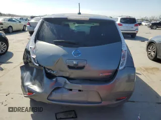 2015 Nissan LEAF SV with VIN 1N4AZ0CP3FC330859, listed as a Copart auction lot 44730433 with 91,556 mi miles. Bid and sale history available at carsss.com. Image 6.