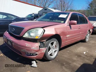 2002 Lexus LS 430 with VIN JTHBN30F120077994, listed as a IAAI auction lot 41824869 with 195,406 mi miles. Bid and sale history available at carsss.com. Image 6.
