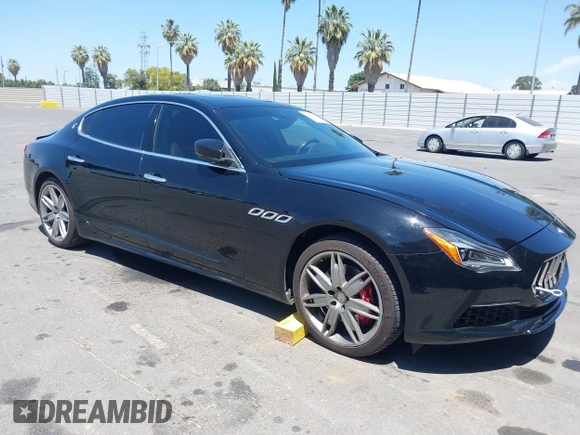 2018 Maserati Quattroporte S GranLusso z VIN ZAM56YPL1J1274060, wystawiony jako IAAI lot #42347208 z przebiegiem 55 022 mil mil oraz . Historia ofert i sprzedaży dostępna na DreamBid. Obrazek 1.