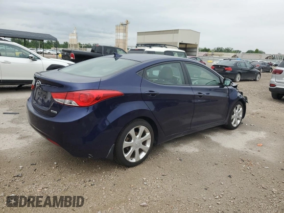 2012 Hyundai Elantra Limited z VIN 5NPDH4AE2CH127044, wystawiony jako Copart lot #57280115 z przebiegiem 84 283 mil mil oraz Szkoda całkowita • Salvage title. Historia ofert i sprzedaży dostępna na DreamBid. Obrazek 3.