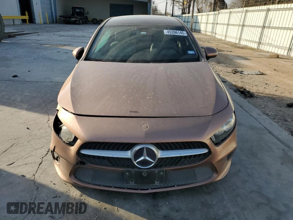 2022 Mercedes-Benz A 220 with VIN W1K3G4EB6NJ325513, listed as a Copart auction lot 45396145 with 49,115 mi miles and Salvage Title. Bid and sale history available at DreamBid. Image 5.