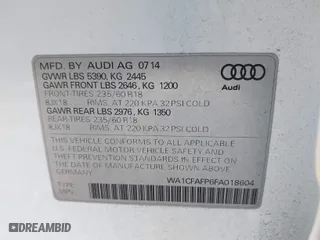 2015 Audi Q5 Premium with VIN WA1CFAFP6FA018604, listed as a IAAI auction lot 41019495 with 119,370 mi miles. Bid and sale history available at carsss.com. Image 9.