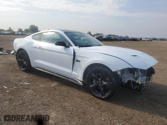 2023 Ford Mustang GT with VIN 1FA6P8CF7P5307172, listed as a Copart auction lot 59307055 with 26,166 mi miles and Salvage title. Bid and sale history available at DreamBid. Image 4.