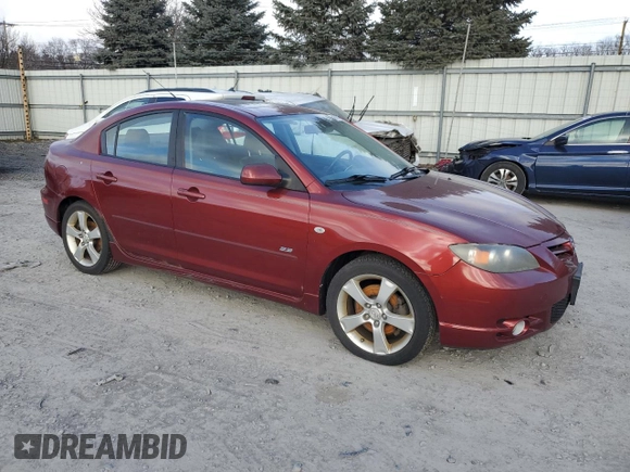 2006 Mazda 3 s with VIN JM1BK324861534368, listed as a Copart auction lot 41458435 with 147,841 mi miles and Salvage Title. Bid and sale history available at DreamBid. Image 4.