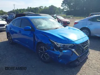 2024 Nissan Sentra SV z VIN 3N1AB8CV6RY203985, wystawiony jako IAAI lot #42534698 z przebiegiem 16 554 mil mil oraz . Historia ofert i sprzedaży dostępna na DreamBid. Obrazek 1.