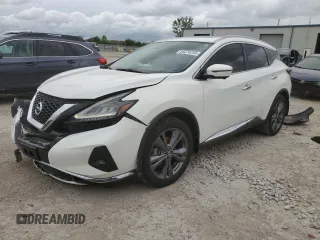2020 Nissan Murano Platinum with VIN 5N1AZ2DS1LN162532, listed as a Copart auction lot 55274235 with 46,841 mi miles and Salvage title. Bid and sale history available at DreamBid. Image 1.