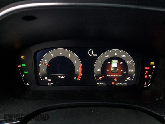 2024 Acura Integra Technology with VIN 19UDE4G7XRA012730, listed as a Copart auction lot 82711864 with 8,707 mi miles and Salvage title. Bid and sale history available at DreamBid. Image 9.
