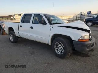2004 Dodge Dakota Sport with VIN 1D7HL38K74S663700, listed as a Copart auction lot 86971564 with 0 mi miles and Salvage Title. Bid and sale history available at carsss.com. Image 4.
