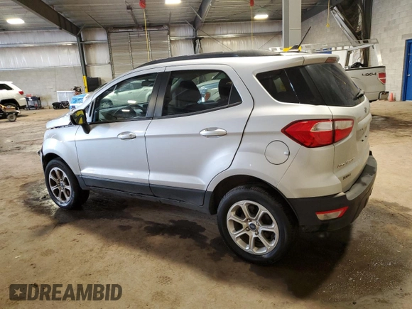 2021 Ford EcoSport SE with VIN MAJ6S3GL0MC402777, listed as a Copart auction lot 58030075 with 33,496 mi miles and Salvage title. Bid and sale history available at DreamBid. Image 2.