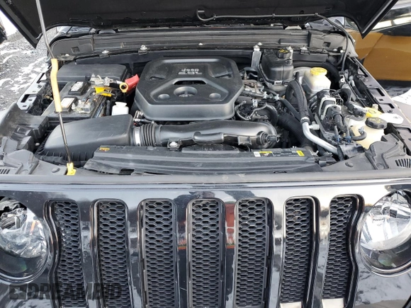 2021 Jeep Wrangler 80th Anniversary with VIN 1C4GJXANXMW638080, listed as a Copart auction lot 86476294 with 37,239 mi miles and Salvage Title. Bid and sale history available at DreamBid. Image 11.