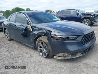 2024 Honda Accord EX с VIN 1HGCY1F34RA004686, выставлен на аукционе IAAI как лот 42295216 с пробегом 16 856 миль миль и . История ставок и продаж доступна на DreamBid. Изображение 1.