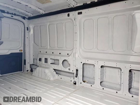 2023 Ford Transit Cargo with VIN 1FTBW9C89PKB88609, listed as a Copart auction lot 63399805 with 25,083 mi miles and Salvage title. Bid and sale history available at DreamBid. Image 11.