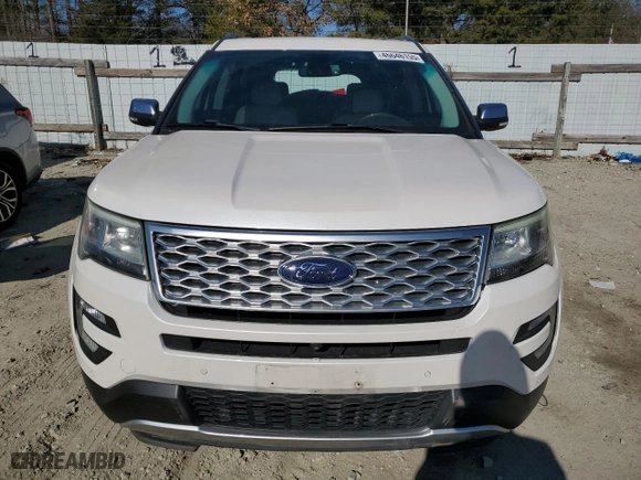 2017 Ford Explorer Platinum with VIN 1FM5K8HT3HGB88122, listed as a Copart auction lot 46646155 with 59,157 mi miles and Salvage Title. Bid and sale history available at carsss.com. Image 5.