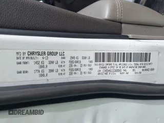 2013 Dodge Durango SXT with VIN 1C4RDHAG1DC669503, listed as a IAAI auction lot 42614210 with 103,482 mi miles and . Bid and sale history available at DreamBid. Image 9.
