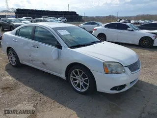 2012 Mitsubishi Galant ES with VIN 4A32B3FF0CE009902, listed as a IAAI auction lot 41932134 with 177,758 mi miles. Bid and sale history available at carsss.com. Image 1.