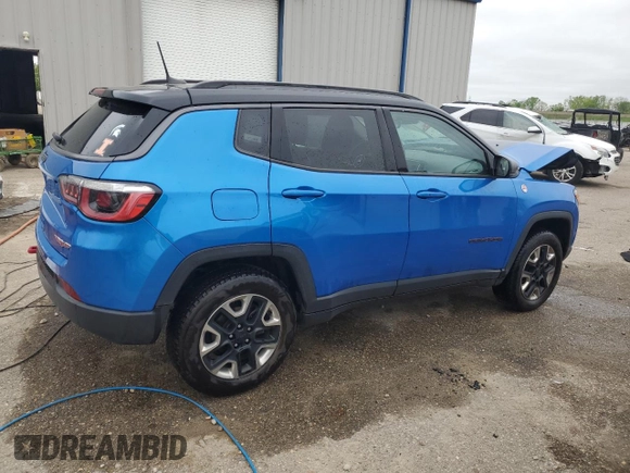 2018 Jeep Compass Trailhawk with VIN 3C4NJDDBXJT139496, listed as a Copart auction lot 57068265 with 105,809 mi miles and Salvage title. Bid and sale history available at DreamBid. Image 3.
