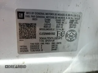 2020 GMC Terrain SLE with VIN 3GKALTEV7LL321871, listed as a Copart auction lot 56484745 with Not provided miles and Salvage title. Bid and sale history available at DreamBid. Image 13.