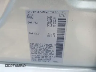 2024 Nissan Altima 2.5 SR with VIN 1N4BL4CV4RN360411, listed as a IAAI auction lot 42016732 with 27,967 mi miles. Bid and sale history available at carsss.com. Image 9.