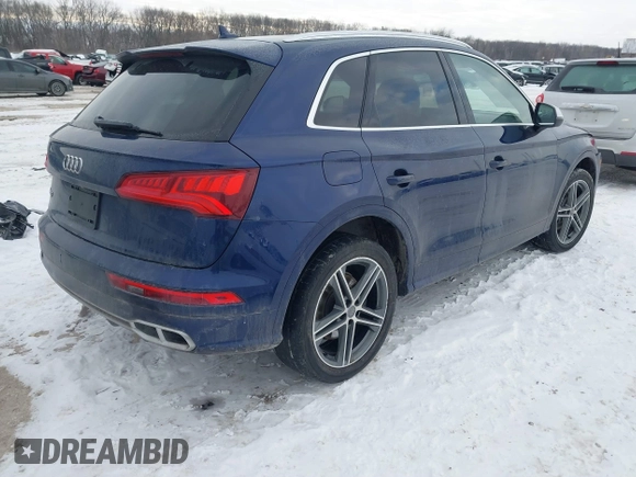2019 Audi SQ5 Premium with VIN WA1A4AFY5K2026154, listed as a IAAI auction lot 41318583 with 86,682 mi miles. Bid and sale history available at carsss.com. Image 4.