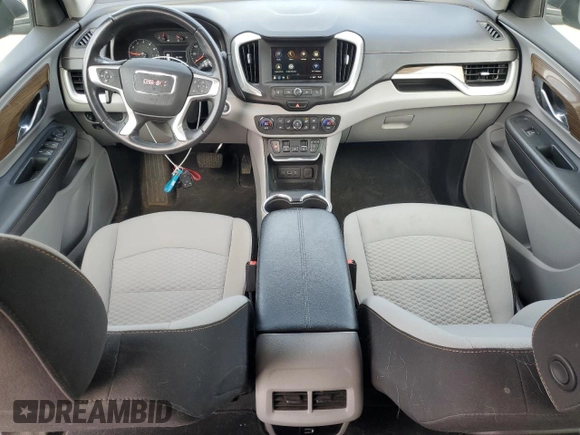 2018 GMC Terrain SLE with VIN 3GKALMEV9JL218342, listed as a Copart auction lot 52577485 with 74,361 mi miles and Salvage Title. Bid and sale history available at carsss.com. Image 8.