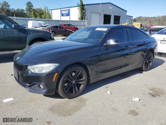 2015 BMW 4 Series 428i xDrive with VIN WBA4C9C51FD331771, listed as a Copart auction lot 82763504 with 124,945 mi miles and Salvage Title. Bid and sale history available at carsss.com. Image 1.