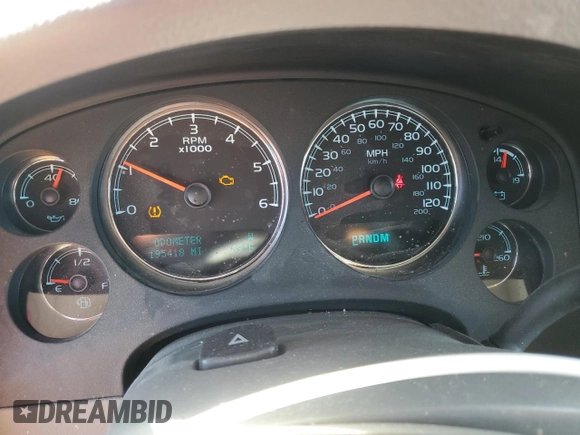 2013 Chevrolet Avalanche LT with VIN 3GNTKFE77DG151023, listed as a Copart auction lot 52977325 with 195,418 mi miles and Salvage title. Bid and sale history available at DreamBid. Image 9.