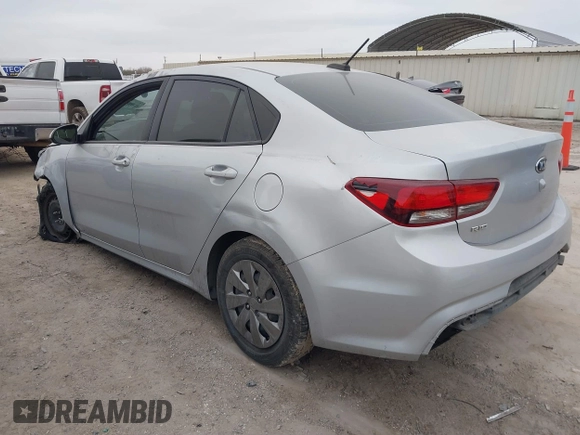 2020 Kia Rio LX with VIN 3KPA24AD4LE297180, listed as a IAAI auction lot 41498864 with 121,090 mi miles. Bid and sale history available at carsss.com. Image 3.