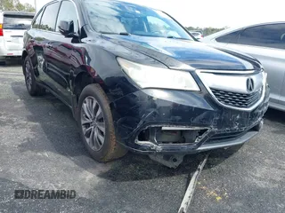 2014 Acura MDX Tech Pkg with VIN 5FRYD3H49EB018603, listed as a IAAI auction lot 41838016 with 203,609 mi miles. Bid and sale history available at carsss.com. Image 1.