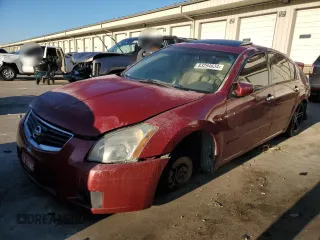 2008 Nissan Maxima 3.5 SE with VIN 1N4BA41E58C810697, listed as a Copart auction lot 45346555 with 0 mi miles and Non Repairable. Bid and sale history available at carsss.com. Image 1.