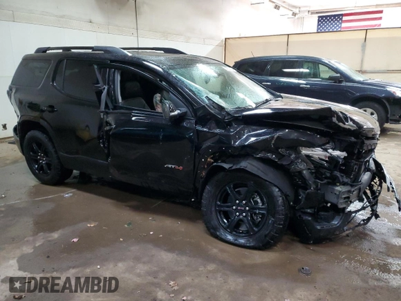 2022 GMC Acadia AT4 with VIN 1GKKNLLSXNZ114426, listed as a Copart auction lot 49227624 with 24,201 mi miles and Non repairable. Bid and sale history available at DreamBid. Image 4.