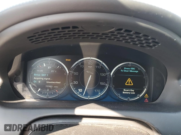 2011 Jaguar XJ with VIN SAJWA1CB4BLV05830, listed as a Copart auction lot 43007345 with 72,933 mi miles and Salvage title. Bid and sale history available at DreamBid. Image 9.