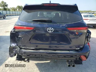 2022 Toyota Highlander XSE with VIN 5TDLZRAH5NS133434, listed as a Copart auction lot 53945075 with 47,634 mi miles and Salvage title. Bid and sale history available at DreamBid. Image 6.