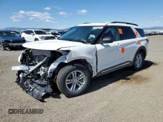 2024 Ford Explorer XLT with VIN 1FMSK8DH8RGA30655, listed as a Copart auction lot 53909485 with 0 mi miles and Salvage Title. Bid and sale history available at carsss.com. Image 1.