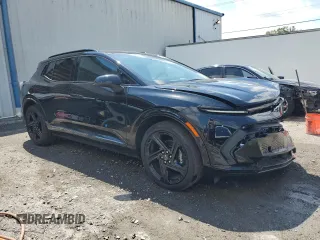 2025 Chevrolet Equinox EV RS z VIN 3GN7DSRP7SS124364, wystawiony jako Copart lot #53057455 z przebiegiem 4624 mil mil oraz Szkody całkowita. Historia ofert i sprzedaży dostępna na DreamBid. Obrazek 4.