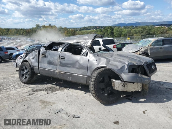 2006 Ford F-150 XLT with VIN 1FTRW14W36FB58008, listed as a Copart auction lot 75133074 with 0 mi miles and Salvage Title. Bid and sale history available at carsss.com. Image 4.