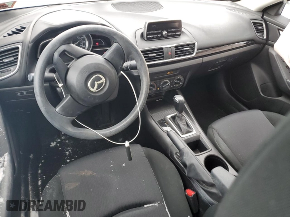 2015 Mazda 3 i SV with VIN JM1BM1T75F1247402, listed as a Copart auction lot 86841394 with 30,452 mi miles and Salvage Title. Bid and sale history available at DreamBid. Image 8.