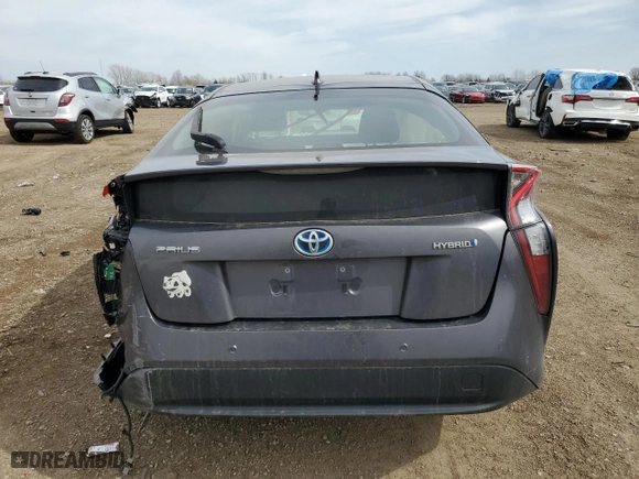 2018 Toyota Prius Two with VIN JTDKBRFU2J3596083, listed as a Copart auction lot 49340545 with 0 mi miles and Salvage Title. Bid and sale history available at carsss.com. Image 6.