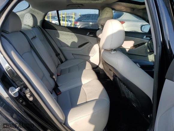 2014 Kia Optima EX with VIN 5XXGN4A77EG297857, listed as a Copart auction lot 46176715 with 150,452 mi miles and Salvage Title. Bid and sale history available at carsss.com. Image 10.