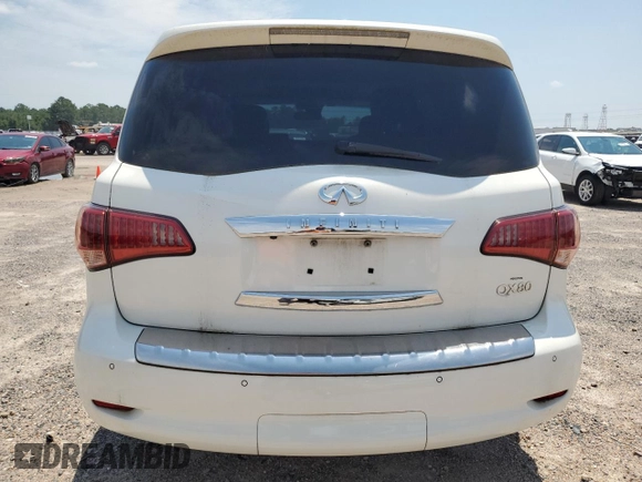 2017 Infiniti QX80 with VIN JN8AZ2ND0H9830667, listed as a Copart auction lot 58690014 with 124,251 mi miles and Clean Title. Bid and sale history available at carsss.com. Image 6.