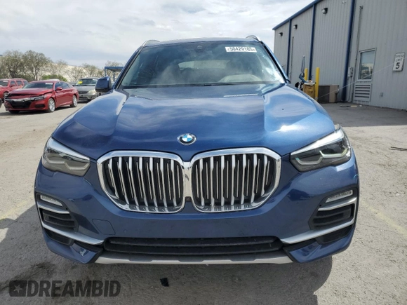 2020 BMW X5 sDrive40i with VIN 5UXCR4C0XLLW64815, listed as a Copart auction lot 50429185 with 39,544 mi miles and Salvage Title. Bid and sale history available at DreamBid. Image 5.