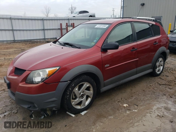 2004 Pontiac Vibe with VIN 5Y2SL62854Z404399, listed as a Copart auction lot 41301594 with 152,001 mi miles and Non Repairable. Bid and sale history available at carsss.com. Image 1.