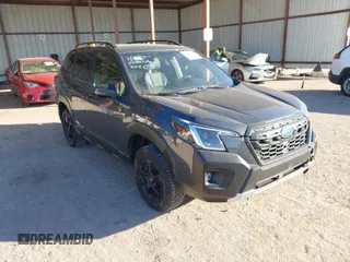 2023 Subaru Forester Wilderness with VIN JF2SKAMC9PH413982, listed as a IAAI auction lot 41381657 with 38,121 mi miles. Bid and sale history available at carsss.com. Image 1.