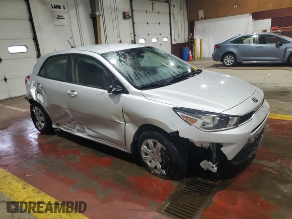 2021 Kia Rio S with VIN 3KPA25AD3ME433290, listed as a Copart auction lot 53537425 with 18,285 mi miles and Salvage Title. Bid and sale history available at DreamBid. Image 4.