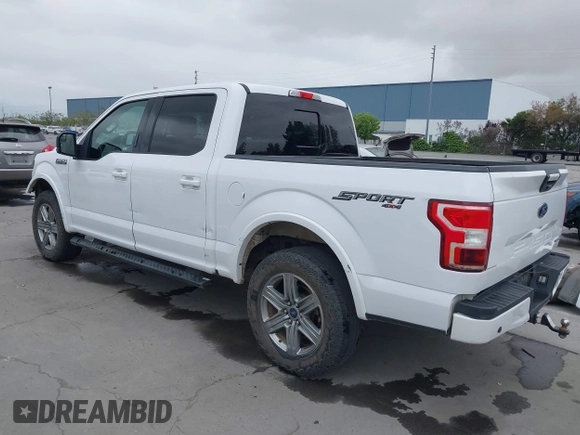 2018 Ford F-150 XL with VIN 1FTEW1EP0JKD97635, listed as a IAAI auction lot 42061289 with 108,495 mi miles. Bid and sale history available at carsss.com. Image 3.